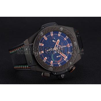 Cheap Swiss Hublot Big Bang Limited Edition Formula 1 Black And Orange Dial Black Case Black Fabric Strap  622884