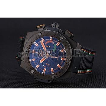 Cheap Swiss Hublot Big Bang Limited Edition Formula 1 Black And Orange Dial Black Case Black Fabric Strap  622884