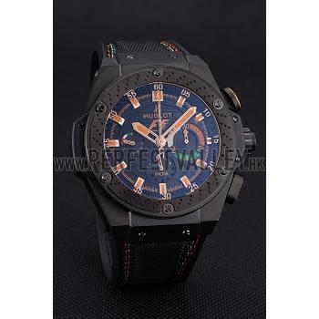 Cheap Swiss Hublot Big Bang Limited Edition Formula 1 Black And Orange Dial Black Case Black Fabric Strap  622884