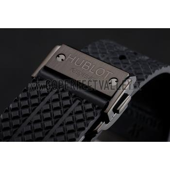 Swiss Hublot Big Bang Black Dial Black Case Black Rubber Bracelet 1453901