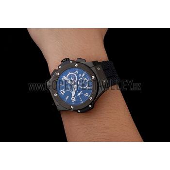 Swiss Hublot Big Bang Black Dial Black Case Black Rubber Bracelet 1453901