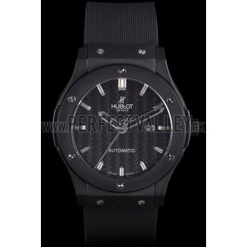 Hublot Big Bang Black Rubber Strap Black Checkered Dial 80193