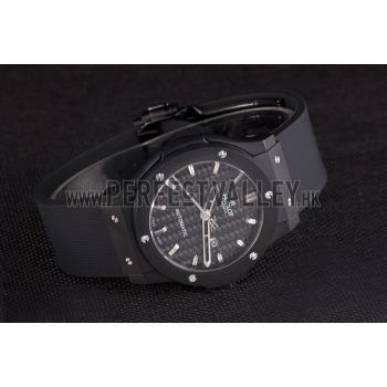 Hublot Big Bang Black Rubber Strap Black Checkered Dial 80193