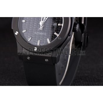 Hublot Big Bang Black Rubber Strap Black Checkered Dial 80193