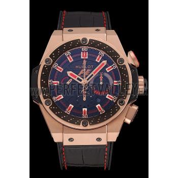 Replica Swiss Hublot Big Bang Limited Edition Formula 1 Black And Red Dial Gold Case Black Strap  62287