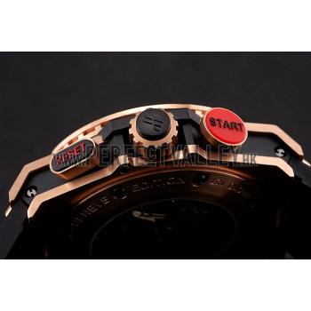 Replica Swiss Hublot Big Bang Limited Edition Formula 1 Black And Red Dial Gold Case Black Strap  62287