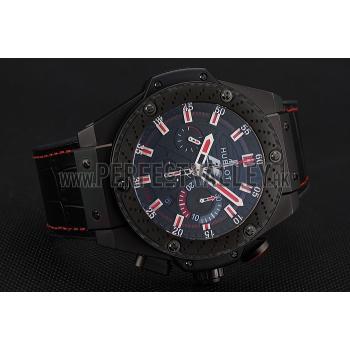 Cheap Swiss Hublot Big Bang Limited Edition Formula 1 Black And Red Dial Black Case Black Fabric Strap  622885