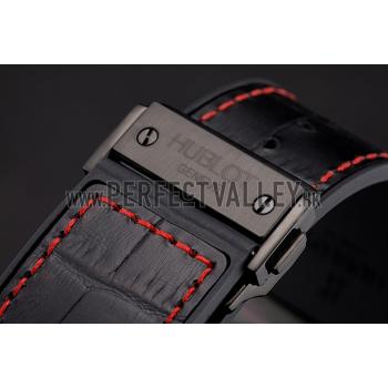 Cheap Swiss Hublot Big Bang Limited Edition Formula 1 Black And Red Dial Black Case Black Fabric Strap  622885