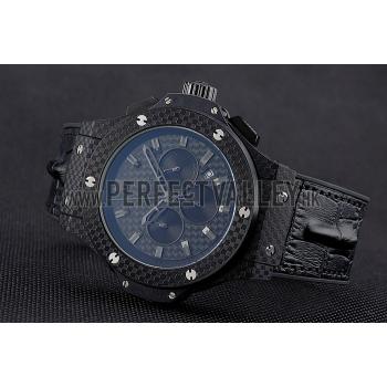 Hublot Big Bang Carbon Dial Carbon Case And Bezel Black Rubber Strap  622773