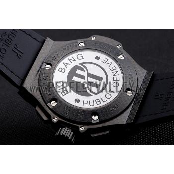 Hublot Big Bang Carbon Dial Carbon Case And Bezel Black Rubber Strap  622773