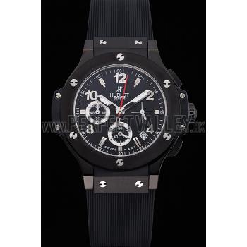 Hublot Big Bang Black Strap Black Dial Watch Replica