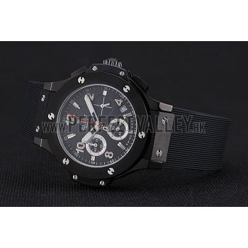 Hublot Big Bang Black Strap Black Dial Watch Replica