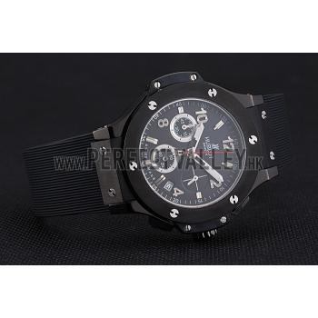 Hublot Big Bang Black Strap Black Dial Watch Replica