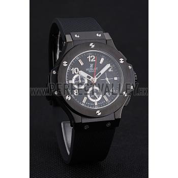 Hublot Big Bang Black Strap Black Dial Watch Replica