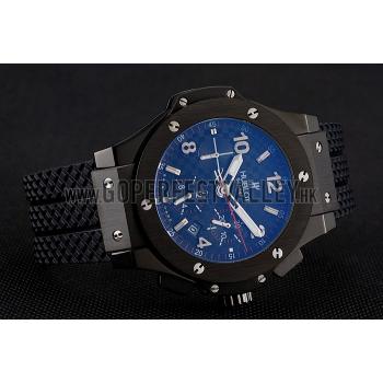 Swiss Hublot Big Bang Carbon Effect Dial Black Case Black Rubber Bracelet 1453902