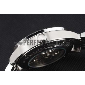 Replica IWC Portugieser Tourbillon Black Dial Stainless Steel Case Two Tone Black Steel Bracelet