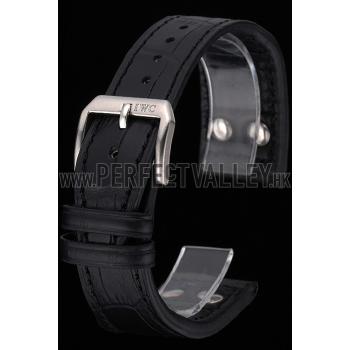 IWC Black Leather Bracelet  622606