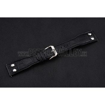 IWC Black Leather Bracelet  622606