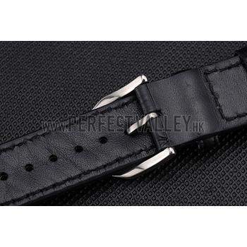 IWC Black Leather Bracelet  622606