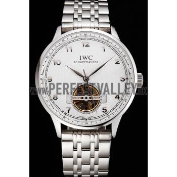 IWC Portugieser Tourbillon White Dial Stainless Steel Case And Bracelet