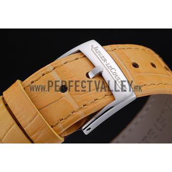 Jaeger LeCoultre Rendez-Vous White Dial Yellow  Leather Strap  622088