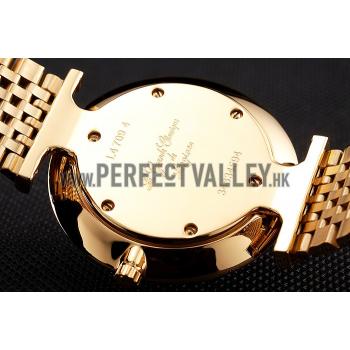 Swiss Longines Grande Classique Gold Dial Roman Numerals Gold Case And Bracelet Replica