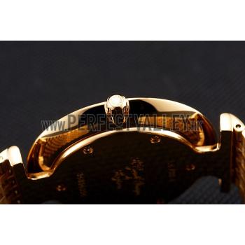 Swiss Longines Grande Classique Gold Dial Roman Numerals Gold Case And Bracelet Replica