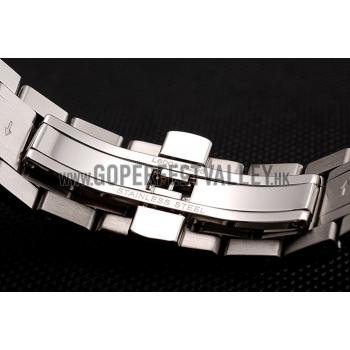 Replica Swiss Longines Master Black Dial Roman Numerals Hour Markers Stainless Steel Bracelet 1453933