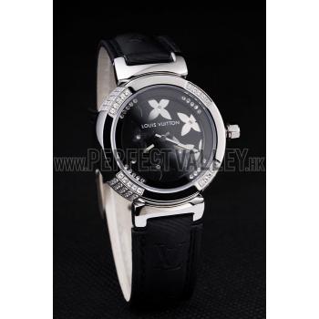 Louis Vuitton Tambour Bijou Black Watch