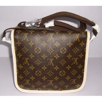 Louis Vuitton Monogram Canvas M40106 Brown Shoulder Bags Unisex HM00276