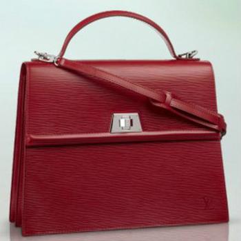 Louis Vuitton EPI Leather M40540 Red Cow Leather Medium Bag