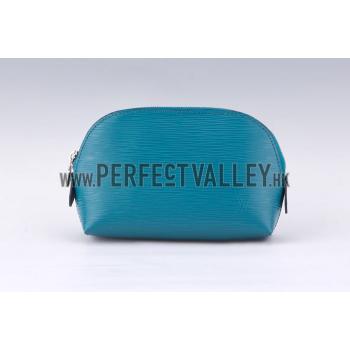 Replica Louis Vuitton Epi Leather Cosmetic Case Blue