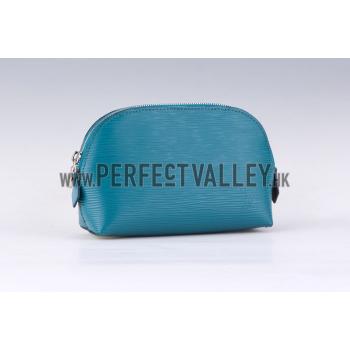 Replica Louis Vuitton Epi Leather Cosmetic Case Blue