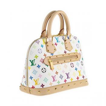 Louis Vuitton Monogram Multicolore M92647 White Canvas Medium