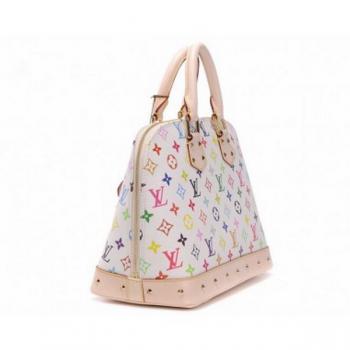 Louis Vuitton Monogram Multicolore M92647 White Canvas Medium