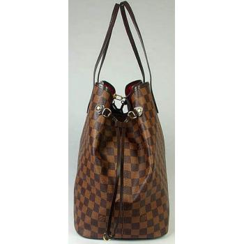 Cheap Quality Louis Vuitton Damier Canvas N51106 Brown Large HandBags