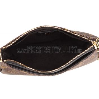 Replica Louis Vuitton Monogram Pallas Clutch Black 18926687