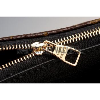 Replica Louis Vuitton Monogram Pallas Clutch Black 18926687