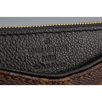 Replica Louis Vuitton Monogram Pallas Clutch Black 18926687