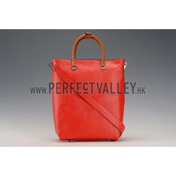 Louis Vuitton Flore Red With Tan Handles