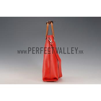 Louis Vuitton Flore Red With Tan Handles