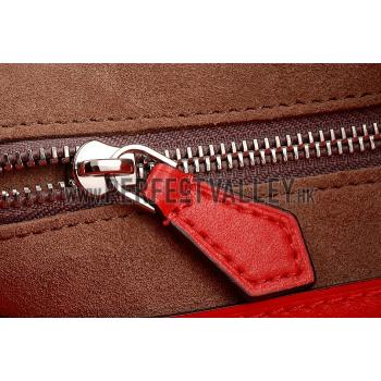 Louis Vuitton Flore Red With Tan Handles