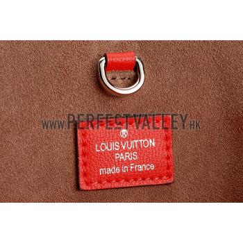 Louis Vuitton Flore Red With Tan Handles