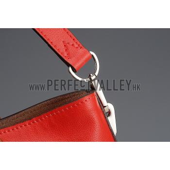 Louis Vuitton Flore Red With Tan Handles