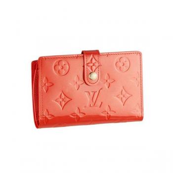 Louis Vuitton Monogram Vernis M93652 Orange Enamel Wallet Replica