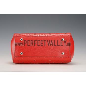 Louis Vuitton Montaigne Empreinte Studs BB Red