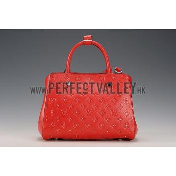 Louis Vuitton Montaigne Empreinte Studs BB Red