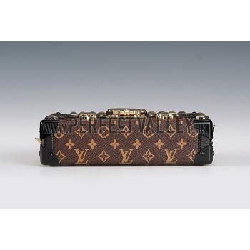 Louis Vuitton Monogram Canvas Studded Petite Malle Trunk Bag  18926986