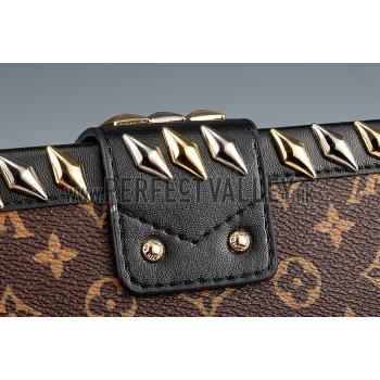 Louis Vuitton Monogram Canvas Studded Petite Malle Trunk Bag  18926986