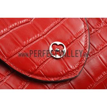 Louis Vuitton Capuciness Crocodile Leather Red MM 607549